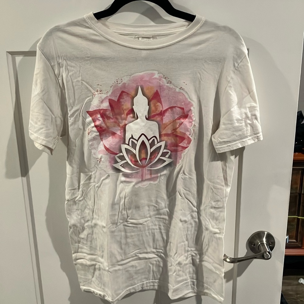 buddha and lotus tshirt